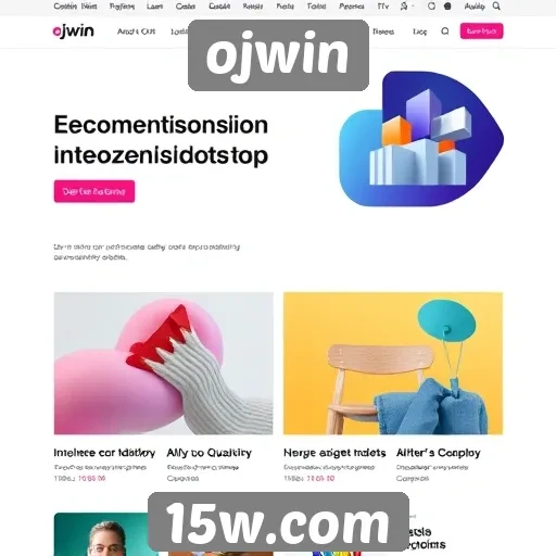 tendências de design no site ojwin